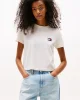 Tommy Jeans TJW REG SH TOMMY US FLAG SS TEE Kadın Beyaz T-shirt DW0DW21423YBH
