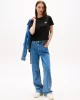 Tommy Jeans TJW REG SH TOMMY US FLAG SS TEE Kadın Siyah T-shirt DW0DW21423BDS