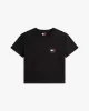 Tommy Jeans TJW REG SH TOMMY US FLAG SS TEE Kadın Siyah T-shirt DW0DW21423BDS