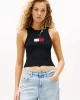 Tommy Jeans TJW RIB RACER TANK Kadın Siyah Kazak DW0DW20975BDS