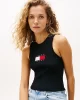 Tommy Jeans TJW RIB RACER TANK Kadın Siyah Kazak DW0DW20975BDS
