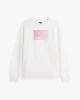 Tommy Jeans TJW RLX GRADIENT FLAG CREW Kadın Beyaz Kazak DW0DW21396YBL