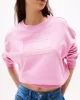 Tommy Jeans TJW RLX GRADIENT FLAG CREW Kadın Pembe Kazak DW0DW21396U06
