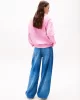 Tommy Jeans TJW RLX GRADIENT FLAG CREW Kadın Pembe Kazak DW0DW21396U06