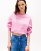 Tommy Jeans TJW RLX GRADIENT FLAG CREW Kadın Pembe Kazak DW0DW21396U06