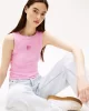 Tommy Jeans TJW SLIM GRADIENT FLAG TANK Kadın Pembe T-shirt DW0DW20920U06