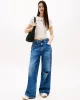 Tommy Jeans TJW SLIM TJ US LINEAR SS TEE Kadın Beyaz T-shirt DW0DW21422YBH