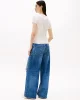 Tommy Jeans TJW SLIM TJ US LINEAR SS TEE Kadın Beyaz T-shirt DW0DW21422YBH