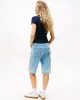 Tommy Jeans TJW SLIM TJ US LINEAR SS TEE Kadın Mavi T-shirt DW0DW21422C1G