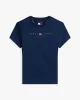 Tommy Jeans TJW SLIM TJ US LINEAR SS TEE Kadın Mavi T-shirt DW0DW21422C1G