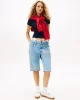 Tommy Jeans TJW SLIM TJ US LINEAR SS TEE Kadın Mavi T-shirt DW0DW21422C1G