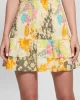 Guess TONI SMOCKED SKIRT Kadın Çok Renkli Etek W4YD0TWEVD2-P23L