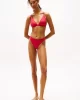 Tommy Hilfiger TRIANGLE FIXED RP Kadın kırmızı Bikini UW0UW05801TLI