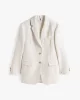 Tommy Hilfiger VISCOSE LINEN RELAXED SB BLAZER Kadın  Blazer Ceket WW0WW4616703N