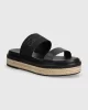 Calvin Klein WEDGE SLIDE HE Kadın Siyah Terlik HW0HW01966-BEH