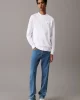 CK Jeans WOVEN LABEL CREW NECK Erkek  Sweatshirt J30J327115-YAF