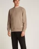CK Jeans WOVEN LABEL CREW NECK Erkek  Sweatshirt J30J327115-PFW