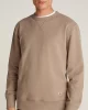CK Jeans WOVEN LABEL CREW NECK Erkek  Sweatshirt J30J327115-PFW