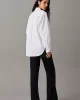 CK Jeans WOVEN LABEL RELAXED SHIRT Kadın BEYAZ Gömlek J20J224436-YAF