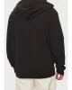 CK Jeans WOVEN LABEL ZIP THROUGH HOODIE Erkek Siyah Eşofman Üstü J30J326858-BEH