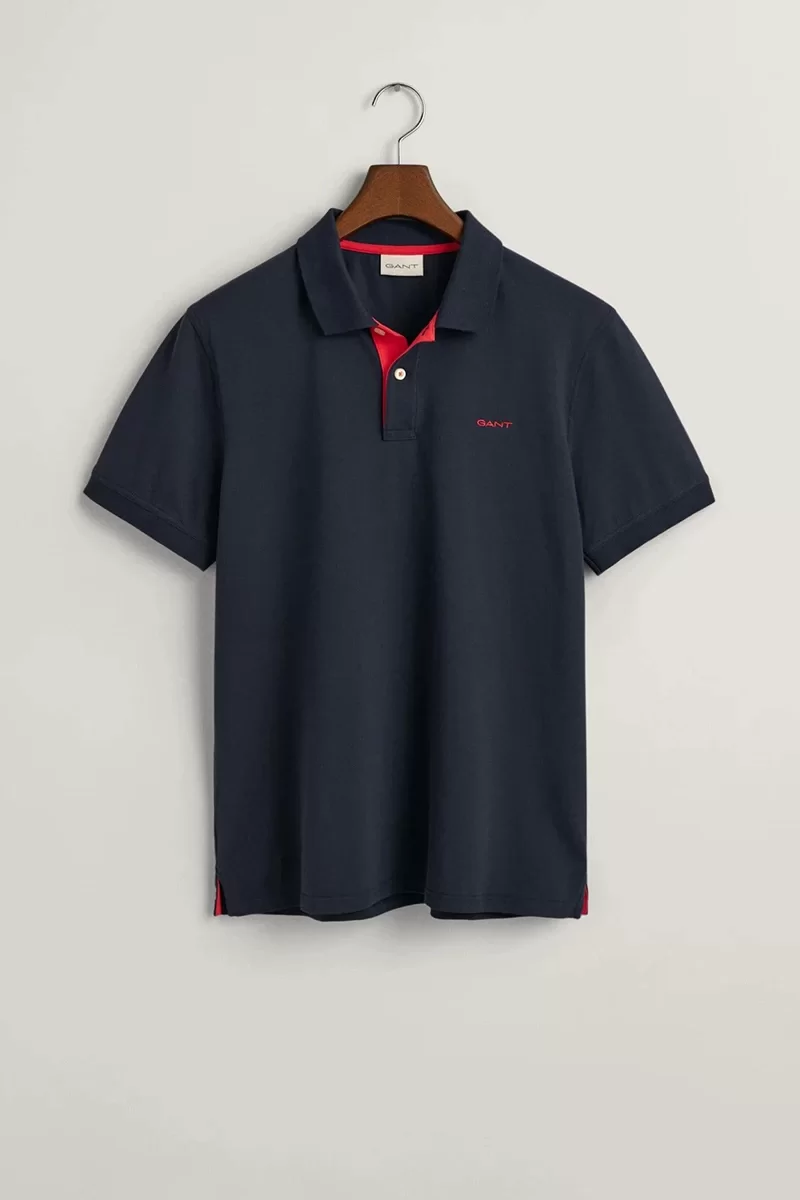 GANT Erkek Lacivert Regular Fit Logolu Polo