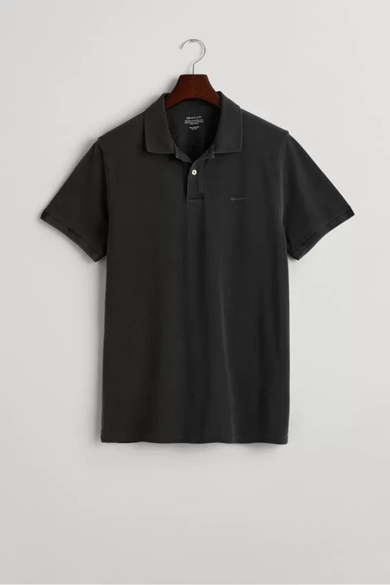 GANT Erkek Siyah Regular Fit Logolu Polo