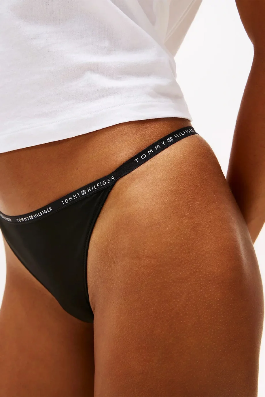 Tommy Hilfiger 3 PACK MULTI SHAPE BOTTOM Kadın siyah İç Çamaşırı UW0UW057560V2