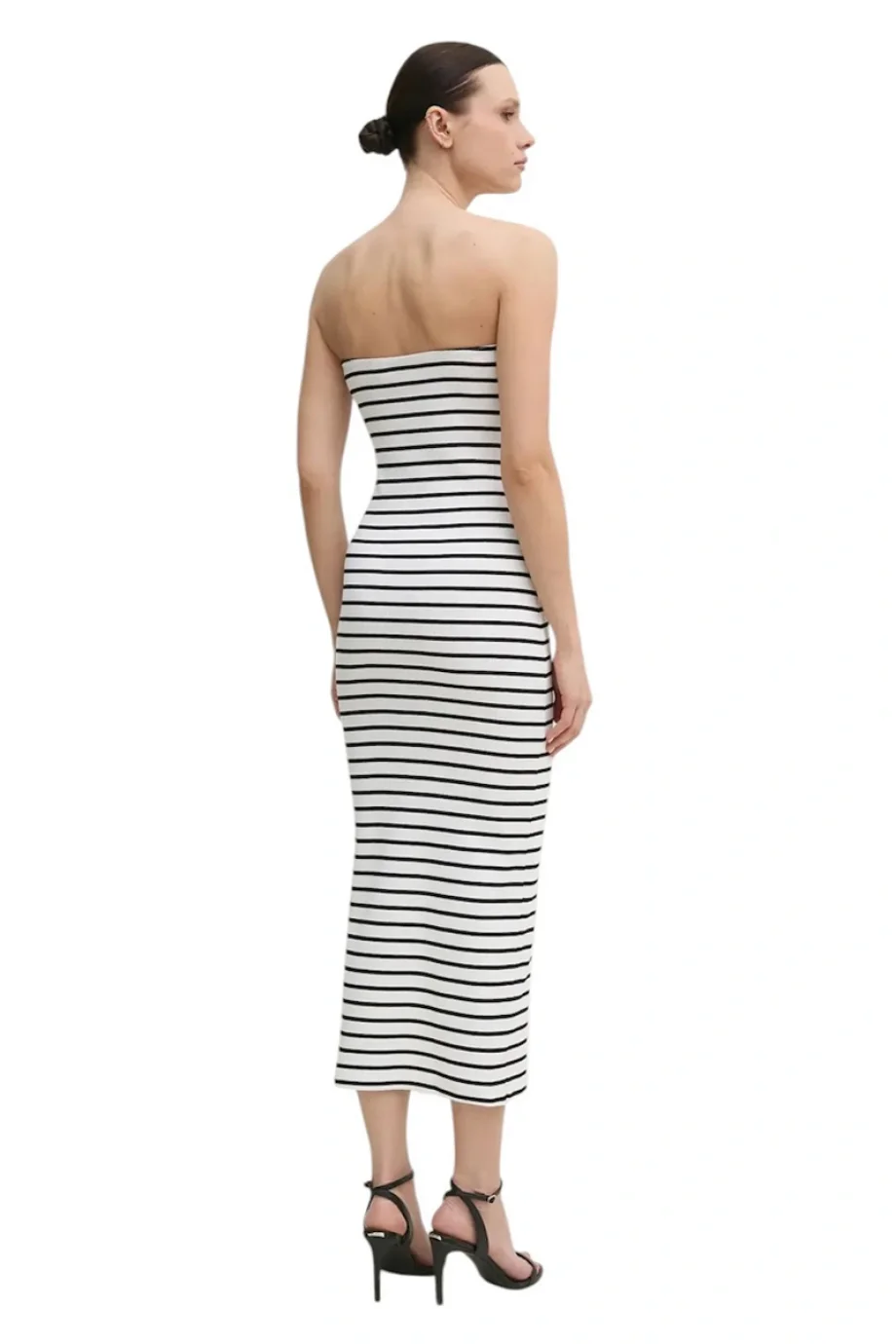 Calvin Klein WOVEN LABEL RIB SLEEVELESS DRESS Kadın  Elbise J20J225263-0K4