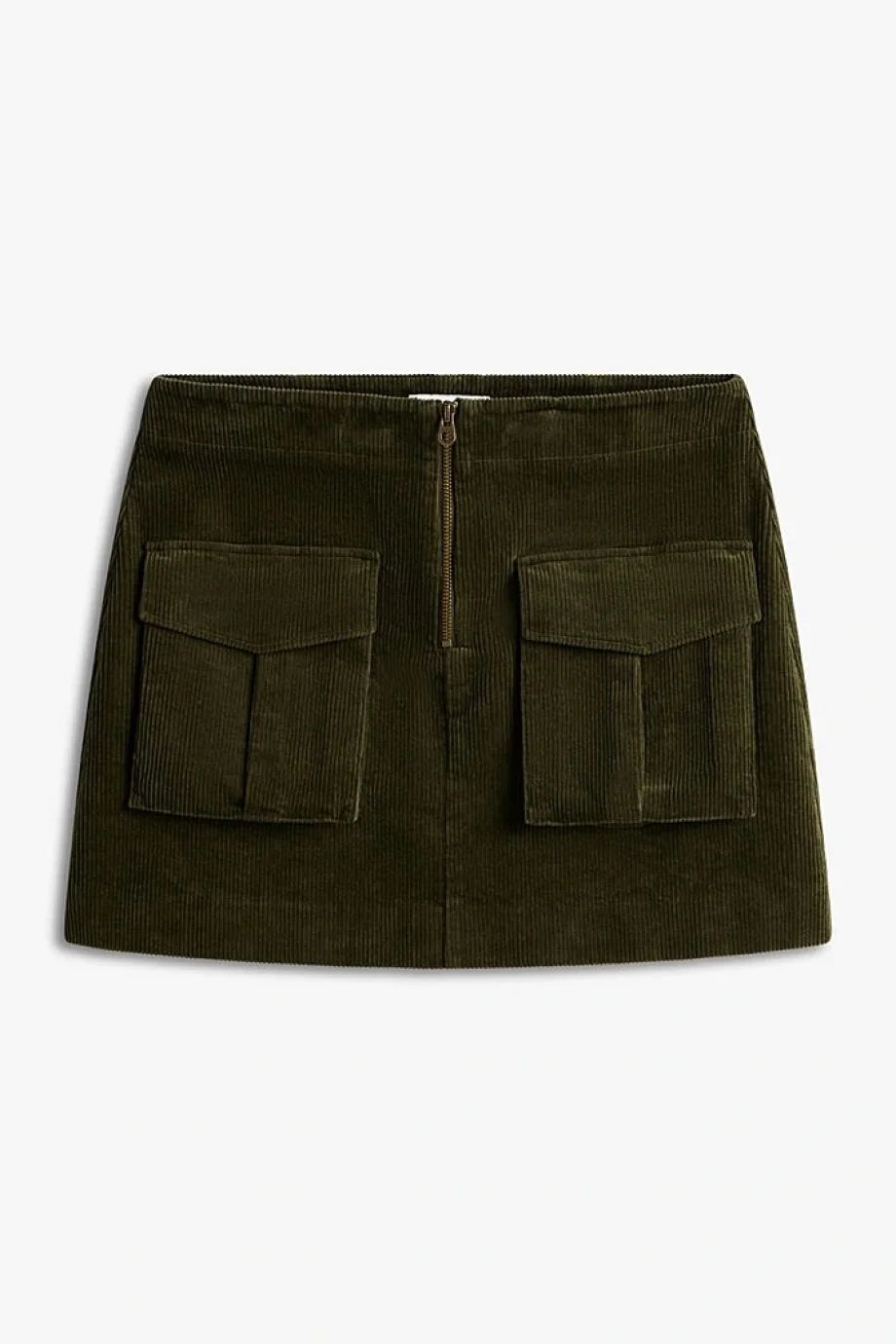 Tommy Hilfiger  Cepli  Kadife Mini   Kadın Yeşil Etek WW0WW46649MR8