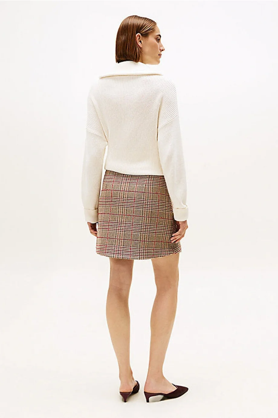 Tommy Hilfiger Seansonal Texture Kadın  Mini Etek WW0WW482650OG