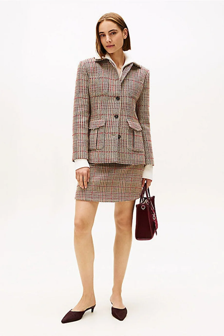 Tommy Hilfiger Seansonal Texture Kadın Mini Etek WW0WW482650OG