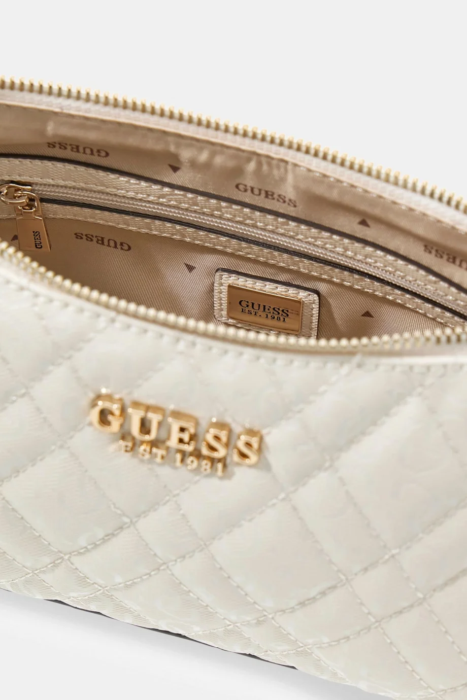 Guess Isemay Omuz Kadın Beyaz Omuz Çantası HWGG9628180-OFF