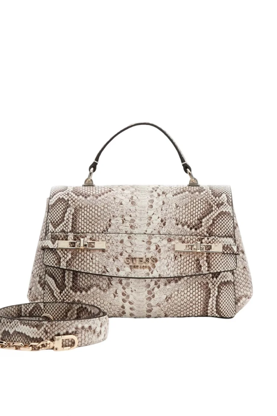 Guess Melinda Üstten Saplı Kapaklı Kadın Natural Omuz Çantası HWKG9933200-NAT