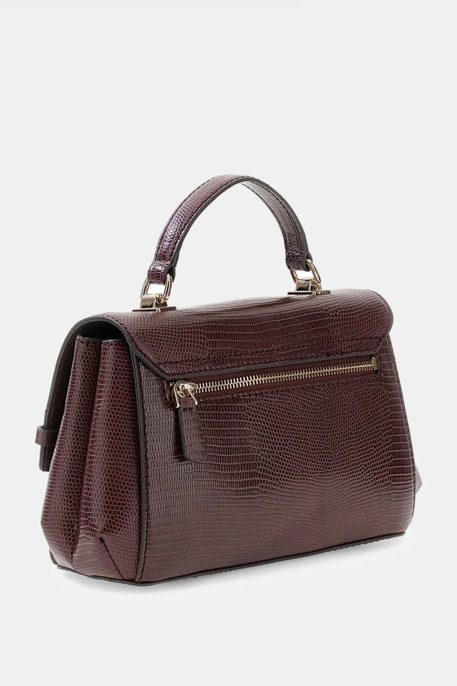 Guess Melinda Üstten Saplı Kapaklı Kadın Bordo Omuz Çantası HWKL9933200-BUR