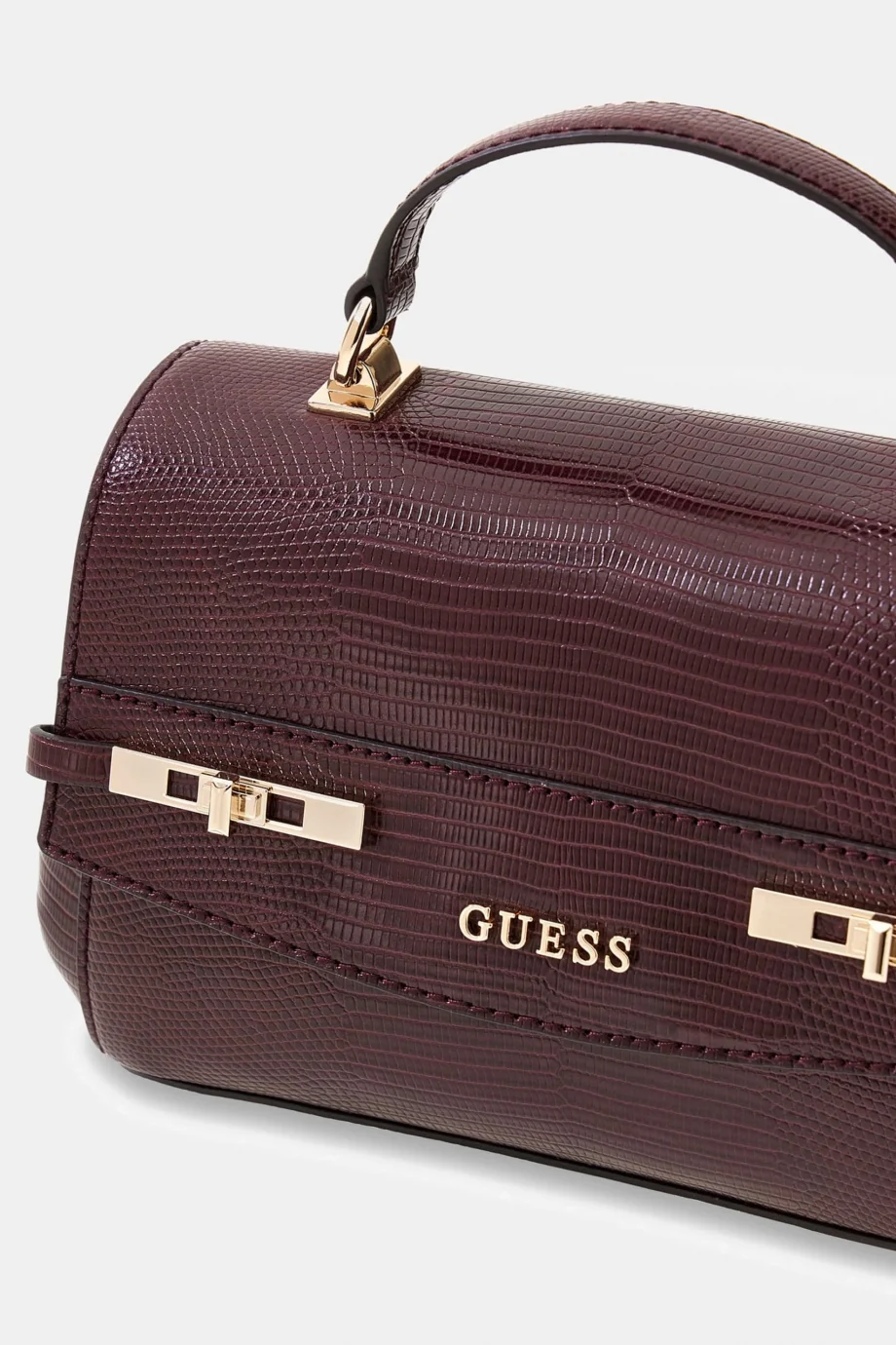 Guess Melinda Üstten Saplı Kapaklı Kadın Bordo Omuz Çantası HWKL9933200-BUR