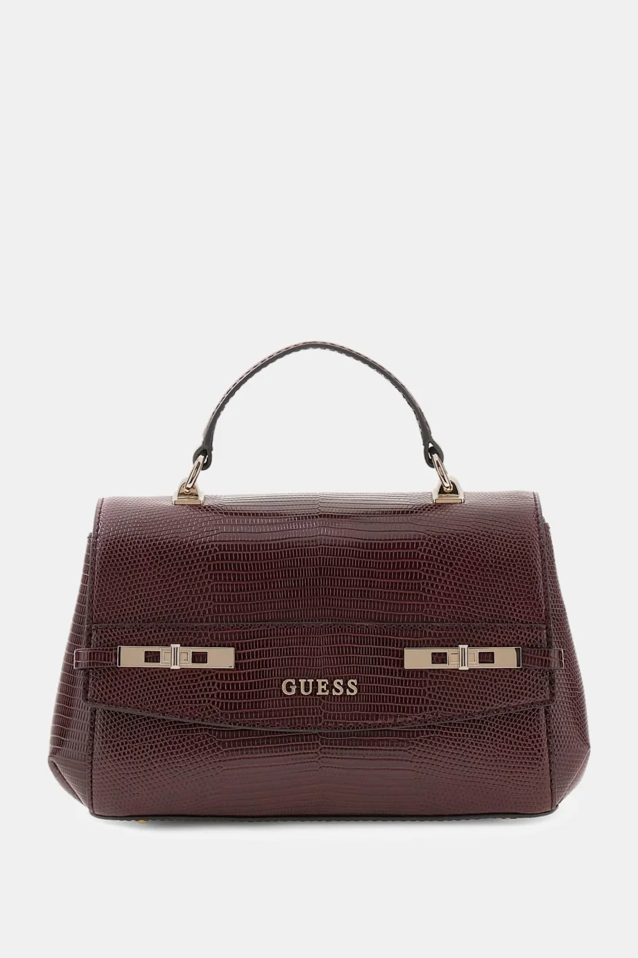 Guess Melinda Üstten Saplı Kapaklı Kadın Bordo Omuz Çantası HWKL9933200-BUR