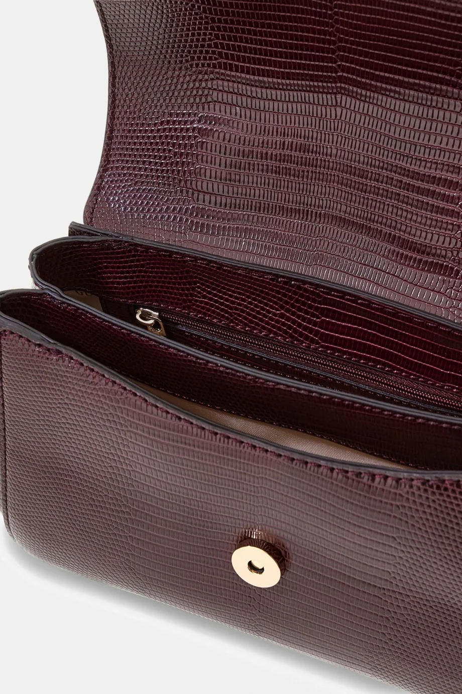 Guess Melinda Üstten Saplı Kapaklı Kadın Bordo Omuz Çantası HWKL9933200-BUR