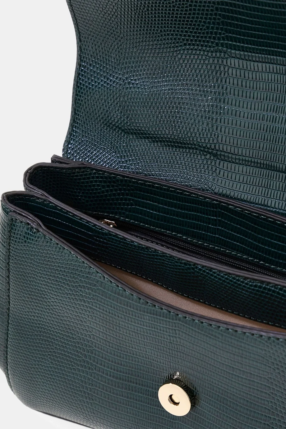 Guess Melinda Üstten Saplı Kapaklı Kadın Yeşil Omuz Çantası HWKL9933200-FOR