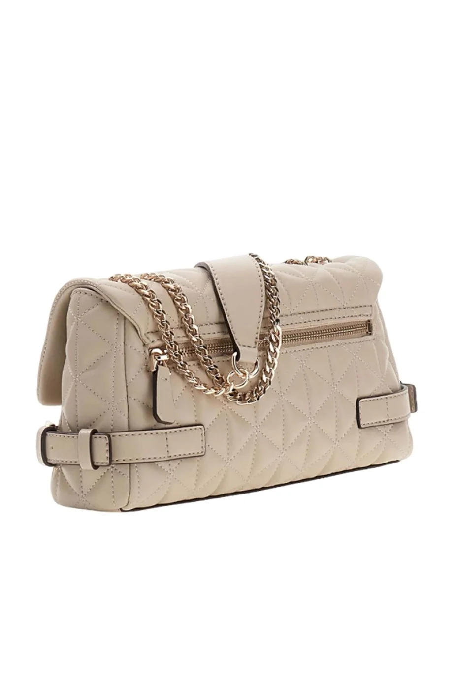 Guess Paisleigh Dönüştürülebilir Çapraz Askılı Kapaklı Kadın Bej Omuz Çantası HWQG9883210-LTA