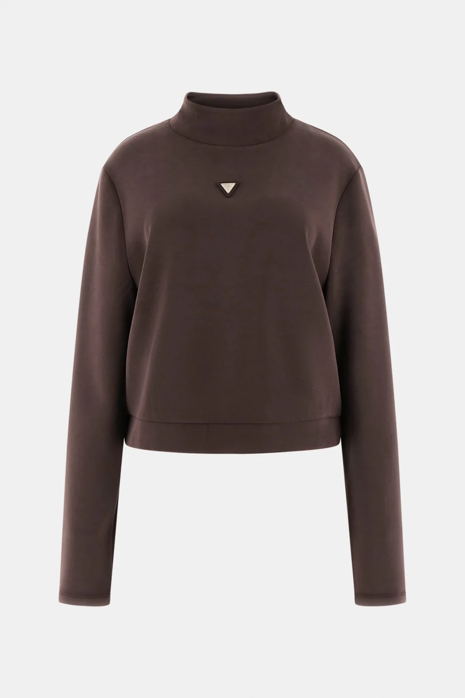 Guess Olympe Yüksek Yaka Kadın Kahverengi Sweatshirt V4YQ05KCAY2-A10K