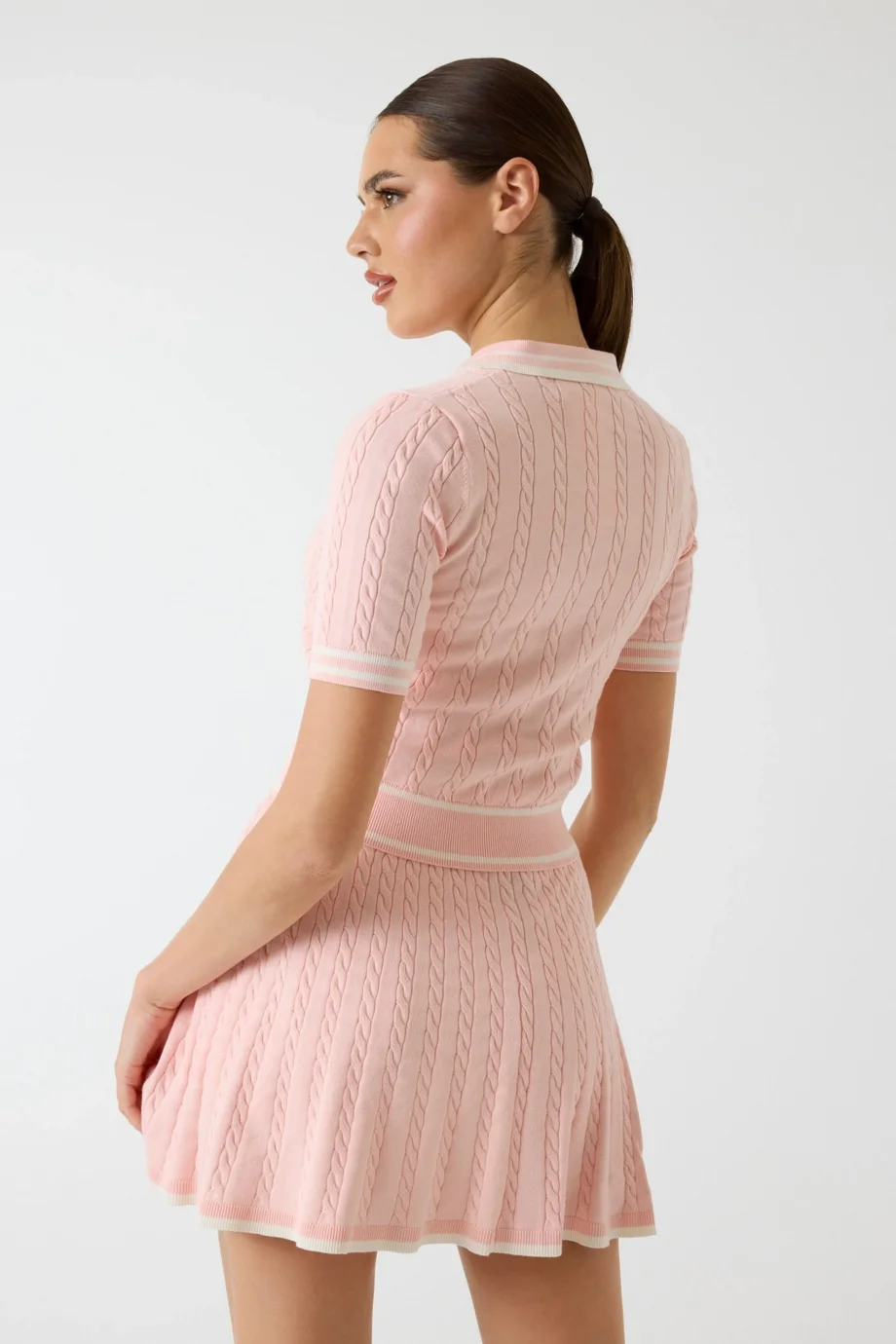 Guess Shari Polo Hırka Triko Kadın Pembe Hırka V6RR02Z4652-G66E