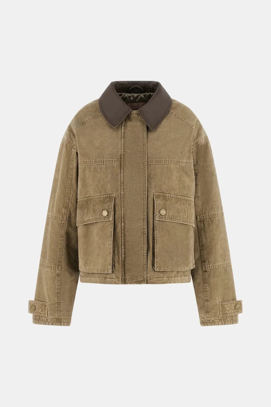 Guess Manon Kısa Field Kadın Yeşil Ceket W6RL51WL372-F8BC