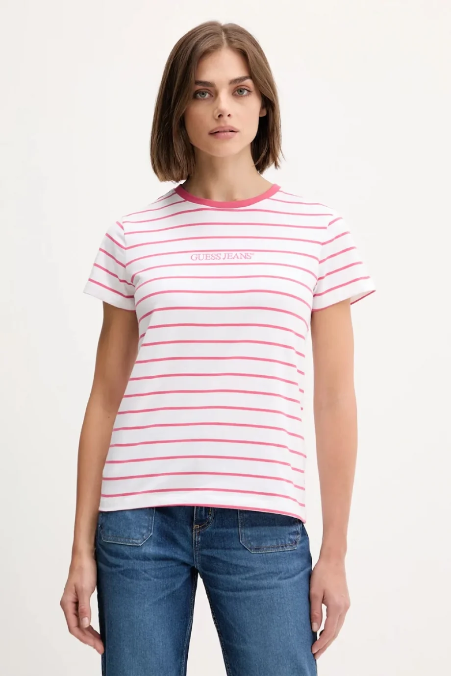 Guess Gj Ss Cn Reg Kadın Çok Renkli Regular Fit T-Shirt W4BI53KCIE1-S51V