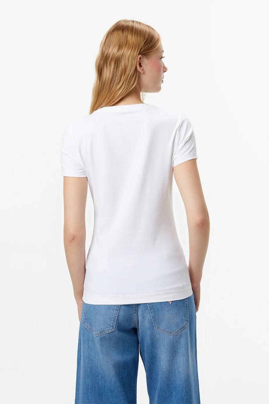 Guess Hot Kadın Beyaz Slim Fit T-Shirt W5YI16J1314-G011
