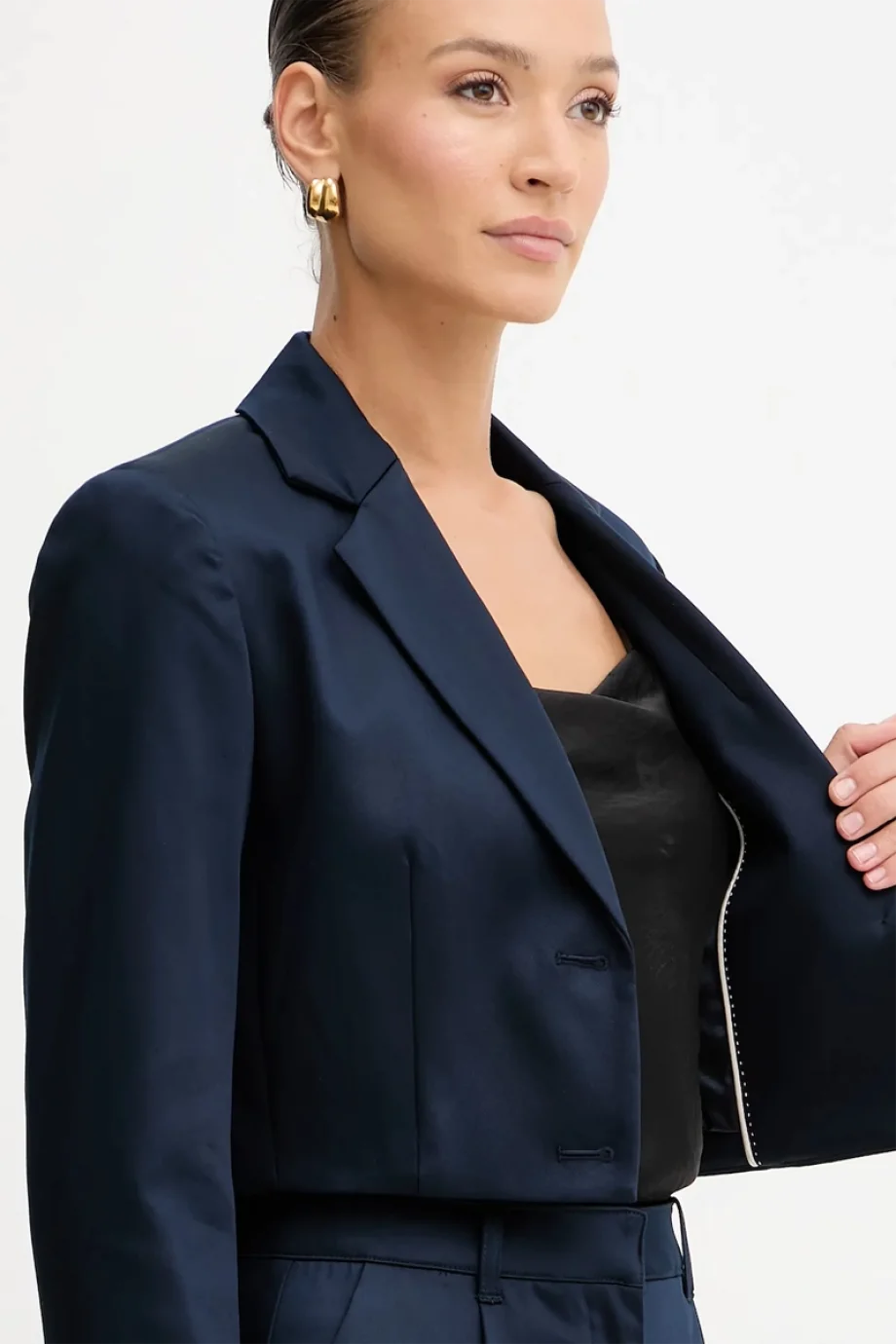 Guess Apolline Kadın Lacivert Blazer W5YN11WHG92-G7V2