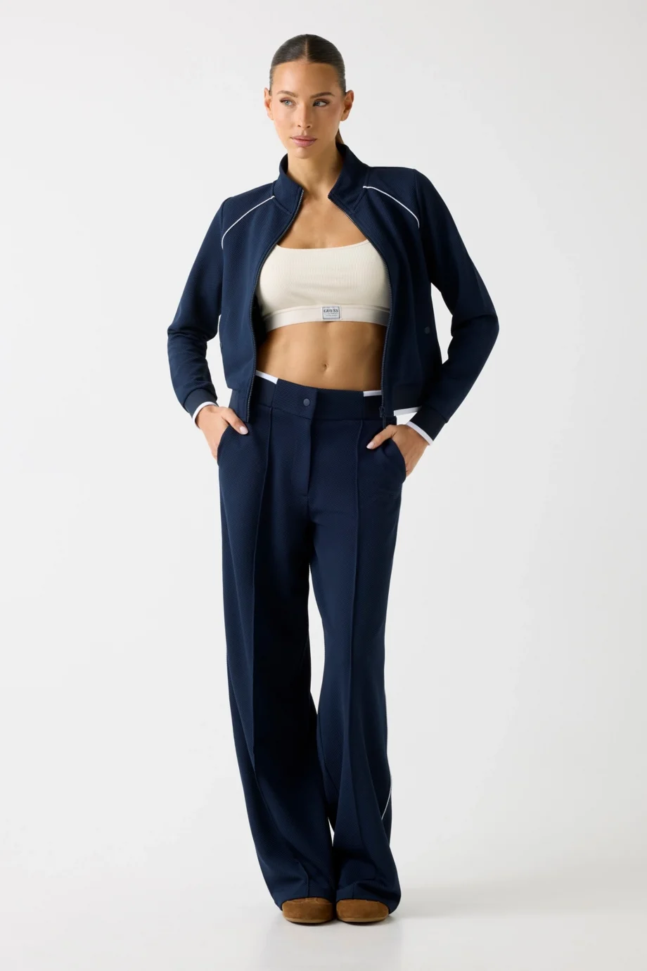 Guess Sarah Pike Kadın Lacivert Eşofman Altı V6GB03K2918-A71W