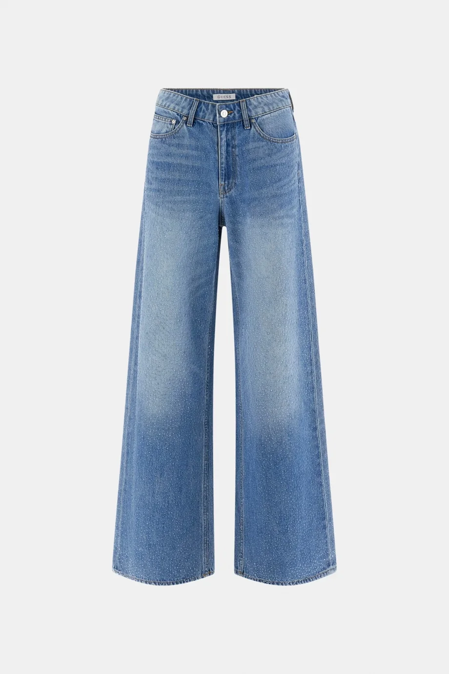 Guess Alba Geniş Paça Kadın Mavi Jeans W6GA26D0970-KEPR