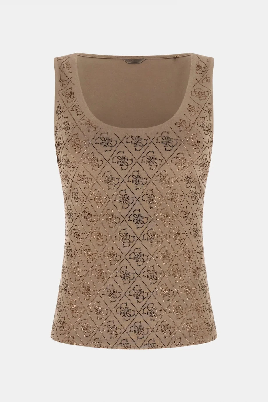 Guess Kolsuz Tamamı 4G Logolu Kadın Kahverengi Top W6GP10K2932-G1EC