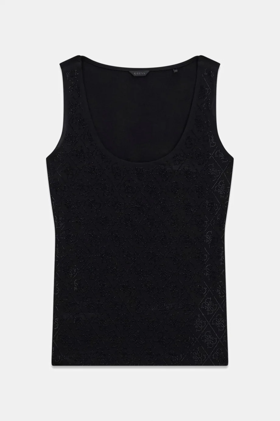 Guess Kolsuz Tamamı 4G Logolu Kadın Siyah Top W6GP10K2932-JBLK