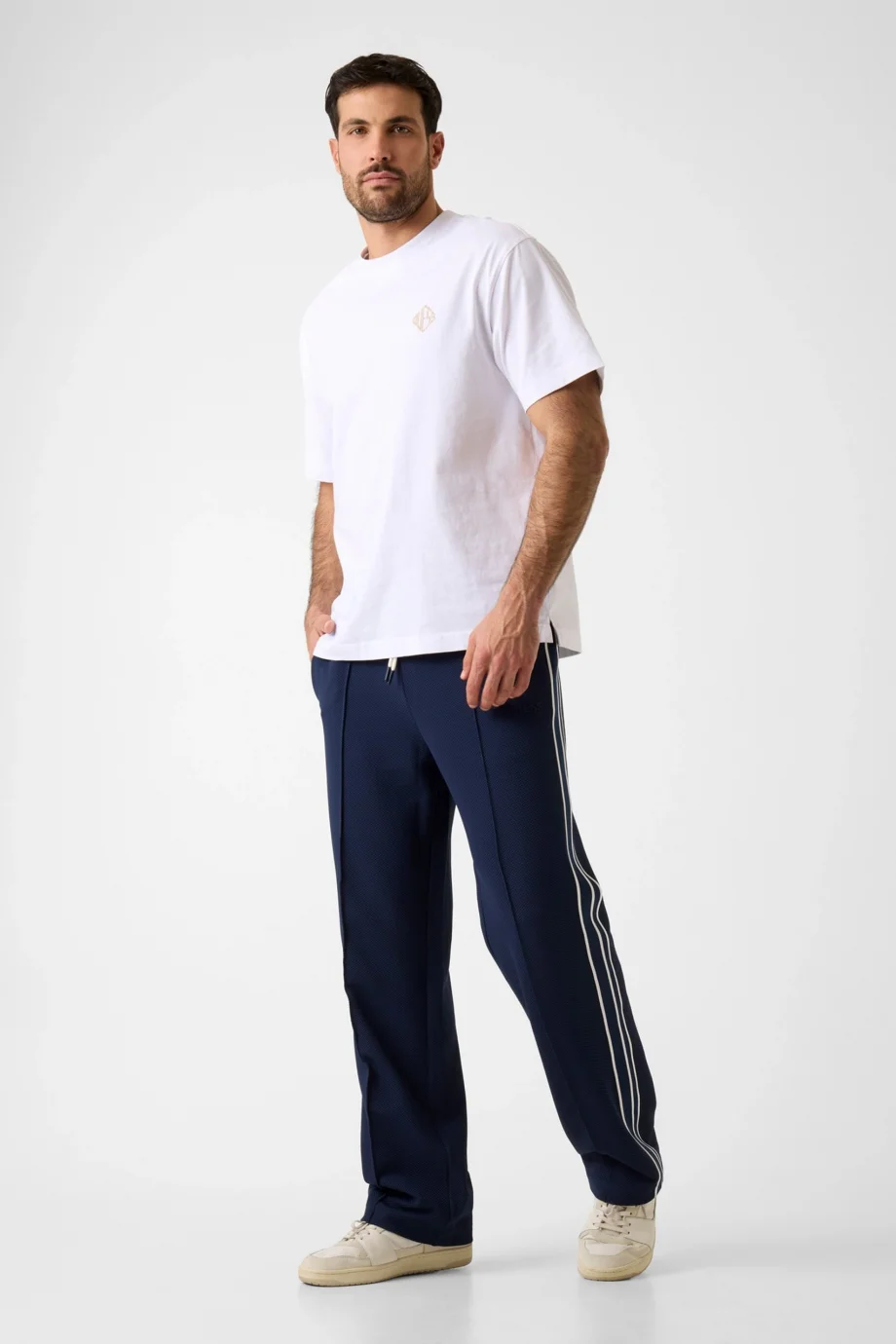 Guess Spiros Düz Paça Erkek Mavi Eşofman Altı Z6GB14K3211-G7R1